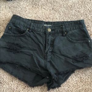 BillaBong High Rise Shorts Black Sz26